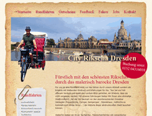 Tablet Screenshot of city-rikscha.de